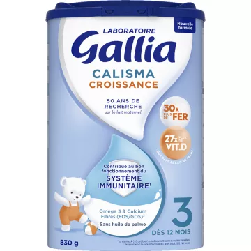 Gallia Calisma Croissance 3 Système Immunitaire Dès 12 Mois 800 g