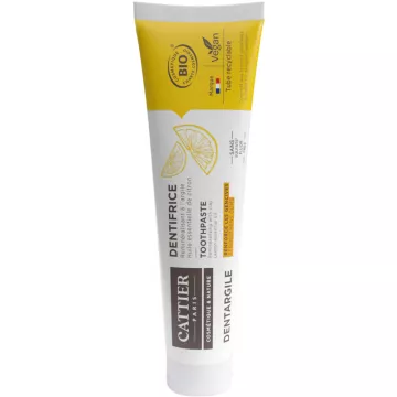 Cattier Dentargile Citron Pasta dentífrica ecológica encías irritadas 75 ml