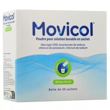 MOVICOL poudre solution buvable Citron 20 Sachets