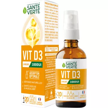 Santé Verte Vitamin D3 1000IUI Flasche 20 ml