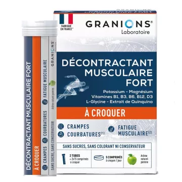 Granions Decontractant Musculaire Fort 30 Chewable tablets