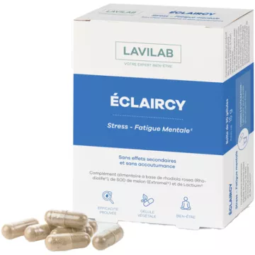 Lavilab Éclaircy Stress Vermoeidheid Mentale 30 capsules 