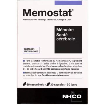 NHCO Memostat Saúde do Cérebro 60 comprimidos + 30 cápsulas