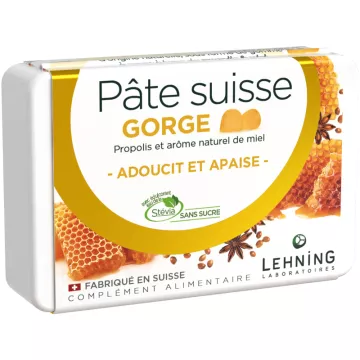 Lehning Pâte Suisse Gorge Adoucit et Apaise 40 gommes