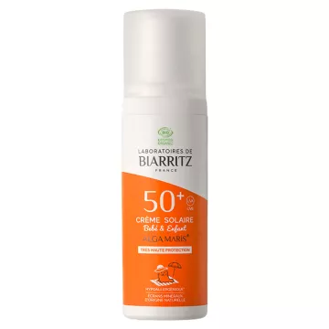 Biarritz Alga Maris Sun Cream Baby and Child SPF50+ Organic 100ml