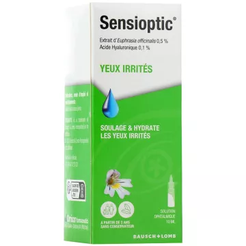 Bausch+Lomb Sensioptic Collyre Soulage et Hydrate les Yeux Irrités 10 ml