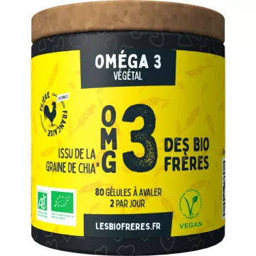 Les Bio Frères OMG 3 Bio Oméga 3 80 gélules