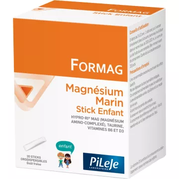 Formag magnésium marin 20 Sticks Enfant Pileje