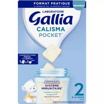 Gallia Calisma Pocket 2nd Age 6-12 Months 21 Sachets