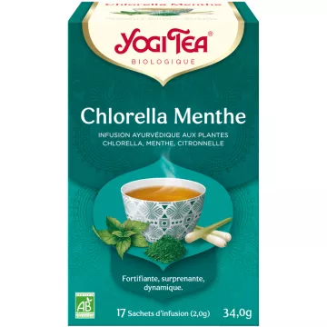 Yogi Tea Chlorella Menta Té de hierbas 17 bolsitas de té