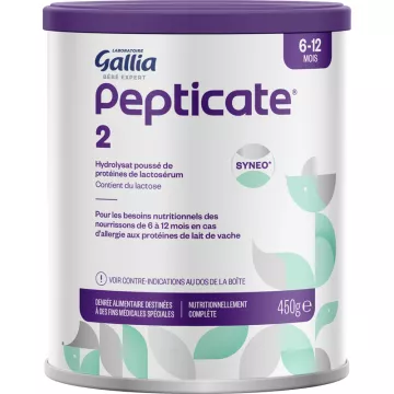 Gallia Pepticate Syneo 6-12 mesi Sostituto del latte vaccino 450 g