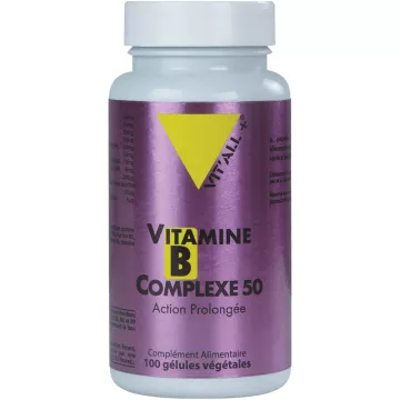 Vitall+ Complejo Vitamínico B 50 Acción Prolongada 100 cápsulas