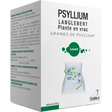 Langlebert Semillas de Psyllium negro laxante natural 250g