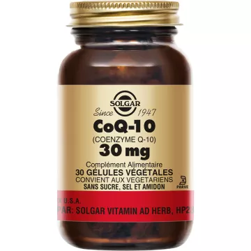 Solgar CoQ-10 Coenzima Q-10 30 mg 30 capsule vegetali