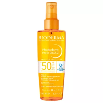 Bioderma Photoderm Bronz Солнцезащитное масло SPF50+ 200мл