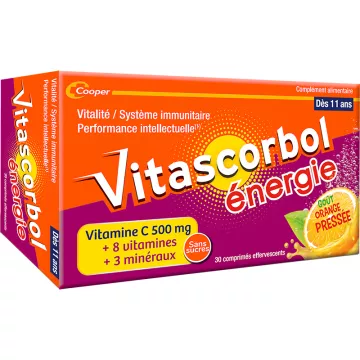 Vitascorbol Energy 30 comprimidos efervescentes Sem açúcar