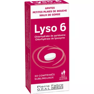 Lyso 6 Aphtes Et Maux De Bouch 30 Comprimés Sublinguaux