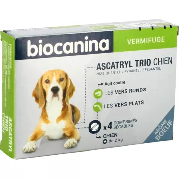 Biocanina Ascatryl Trio Comprimidos para cães