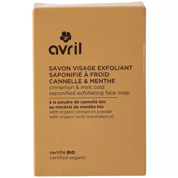 Avril Organic Cinnamon &amp; Mint Exfoliating Facial Soap