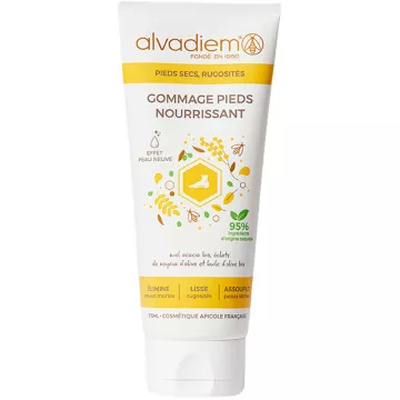 Alvadiem Gommage Pieds Nourrissant au Miel d'Acacia Bio 75 ml