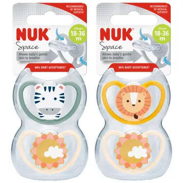 Nuk Space Sucette Silicone 18-36 Mois /2