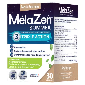 Nat&Form Melazen 30 Cápsulas