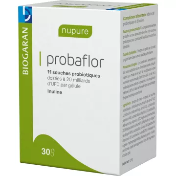 Probaflor 30 cápsulas Biogaran Probiótico y prebiótico para el intestino