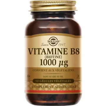 Solgar Vitamine B8 Biotine 1000 µg 50 gélules végétales