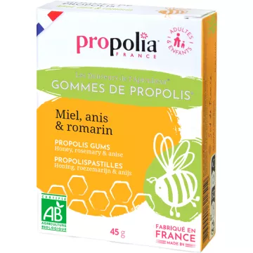 Propolia Organic Propolis Gums Honey, Rosemary & Aniseed