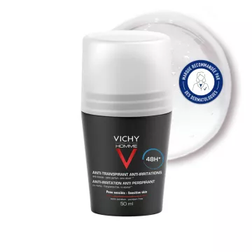 Vichy Homme Deodorant Anti-Irritationen 48h Roll-On 50 ml