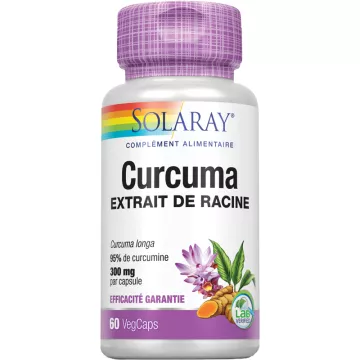 Solaray Extracto de Raíz de Cúrcuma 300 mg 60 cápsulas