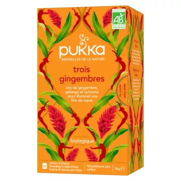 Pukka Organic Herbal Tea Three Ginger 20 Sachets
