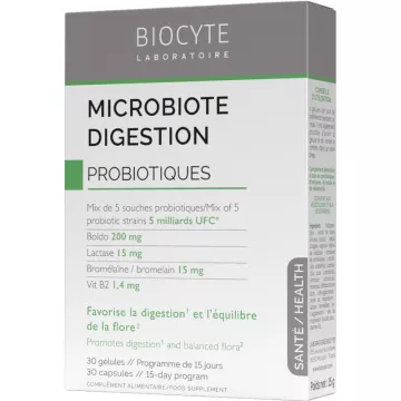 Biocyte Microbiota Spijsvertering Probiotica 30 capsules