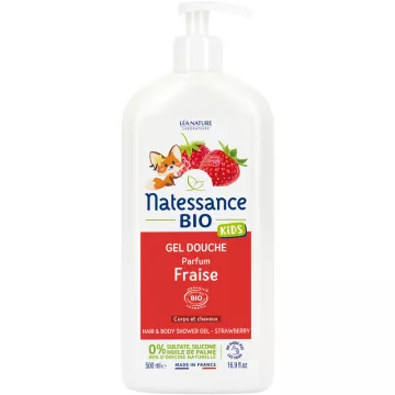 Natessance Kids Bio Gel Doccia Vanille Fraise 500 ml