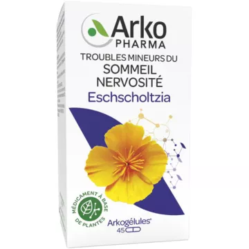 Arkogélules Eschscholtzia Troubles du Sommeil Nervosité 45 capsule