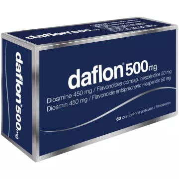 Daflon 500 mg Circulación Venosa Hemorroides Comprimidos