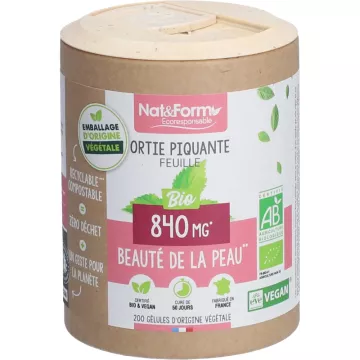 Nat & Form Hoja de Ortiga Ecológica 200 cápsulas vegetales Eco 