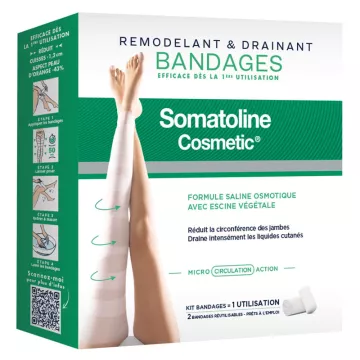 Somatoline Remodelant &amp; Drainant Bandages Kit 1 utilização