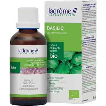 Ladrôme Extraits de Plante Fraîche Bio Basilic 50 ml