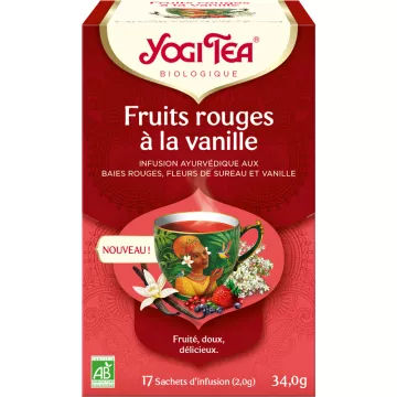 Yogi Tea Rode Vruchten met Vanille 17 Zakjes