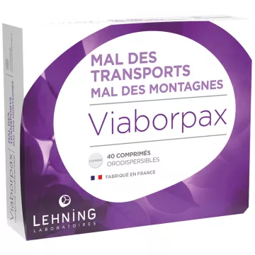 Lehning Viaborpax Complex Motion Sickness 40 tablets