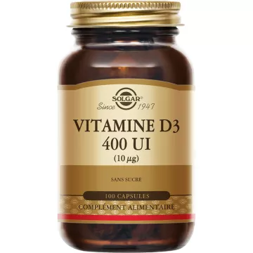 Solgar Vitamine D3 400 IE 100 capsules