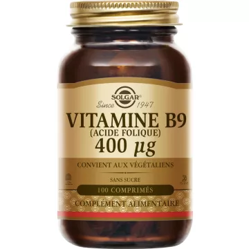 Solgar Vitamine B9 Foliumzuur 400 µg 100 tabletten