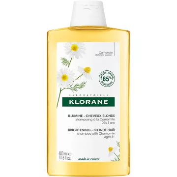 Klorane Shampoo biondo e illuminante alla camomilla flacone da 400 ml