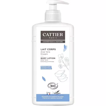 Cattier Lait Corps Modelant Bio Aloe Vera Onagre 500 ml