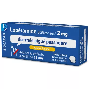 Loperamide 2 mg Biogaran Conseil 12 compresse orodispersibili