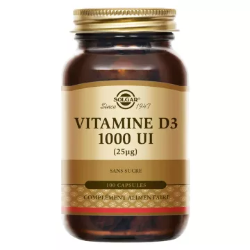 Solgar Vitamina D3 1000 UI 100 cápsulas