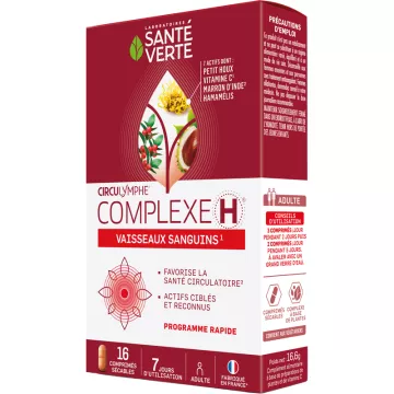 Circulymphe Complexe H Santé Verte Hémorroïde 16 comprimés