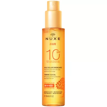 Nuxe Sun Bronzing Oil SPF10 Gezichtslichaam 150ml