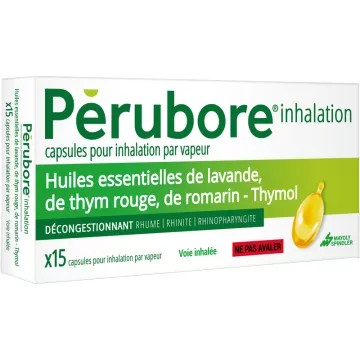 PERUBORE Inhalation d'huile essentielle Rhume 15 Capsules